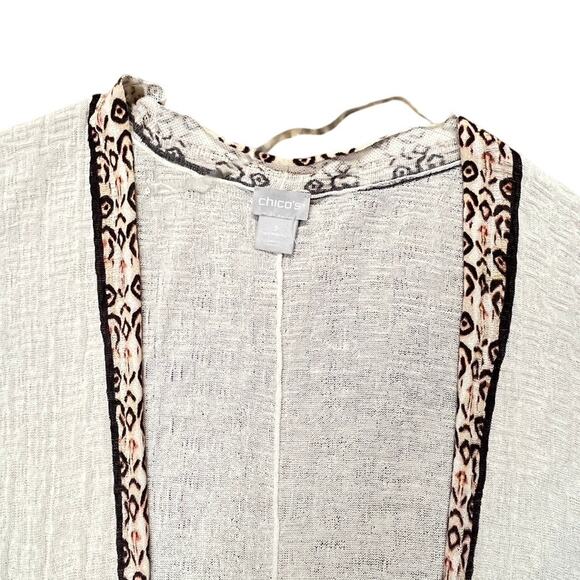 Chico’s Beachcomber Cardi Kimono Sweater XL - Picture 6 of 9